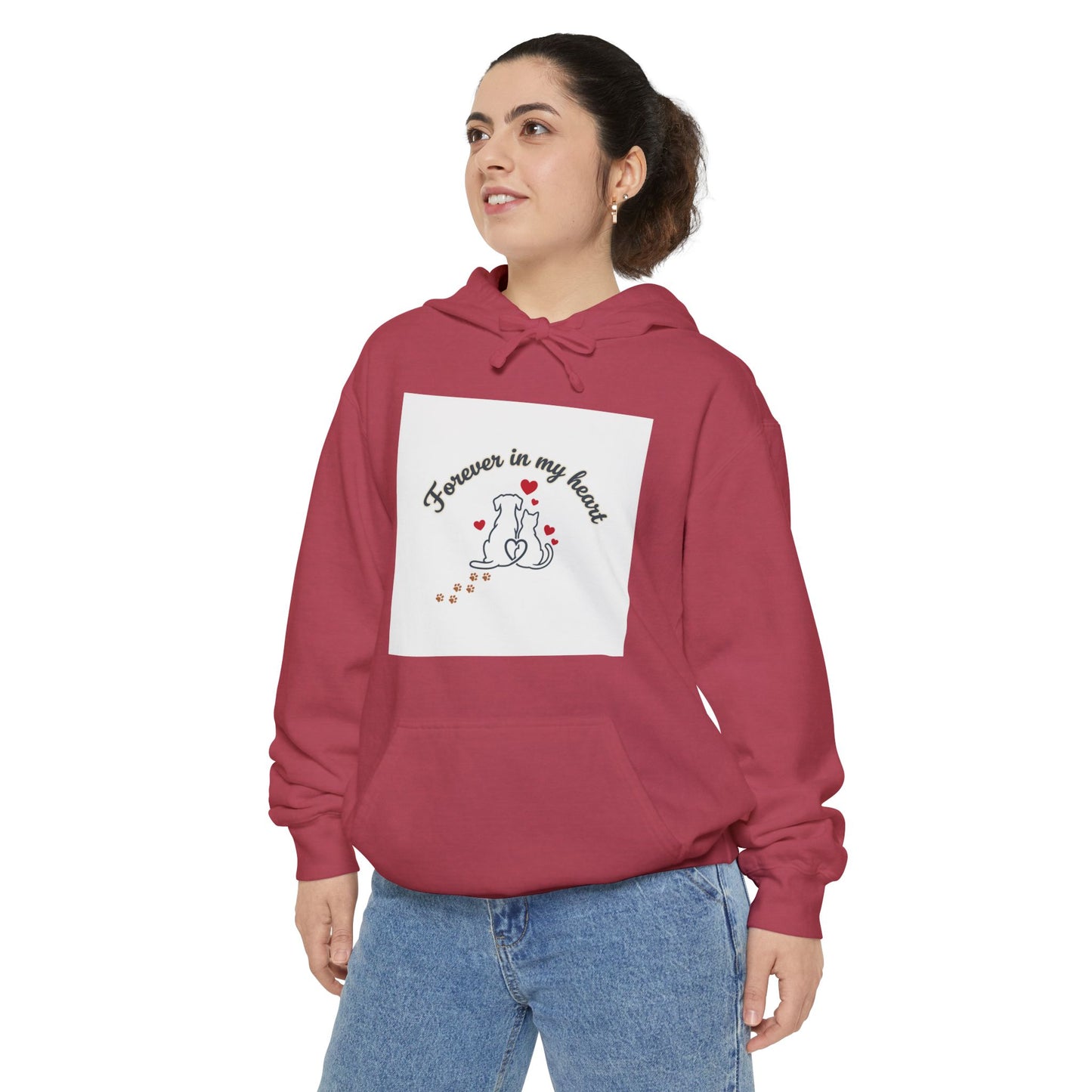 Forever In My Heart Cat Hoodie — Memorial Pet Lover Graphic Hoodie