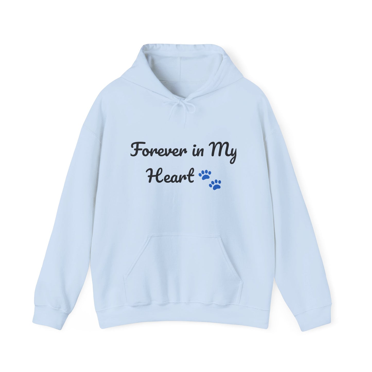 Forever in My Heart Paw Print Hoodie – Pet Loss Memorial Sweatshirt
