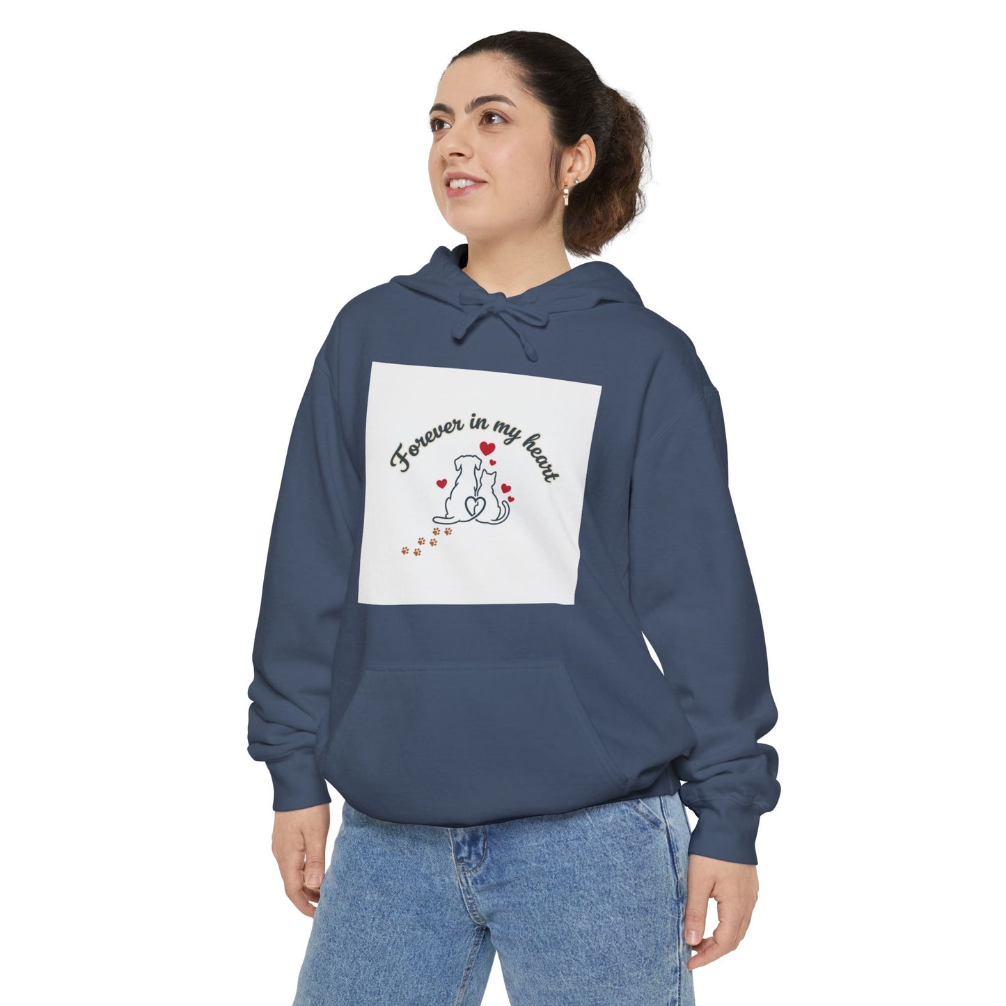 Forever In My Heart Cat Hoodie — Memorial Pet Lover Graphic Hoodie
