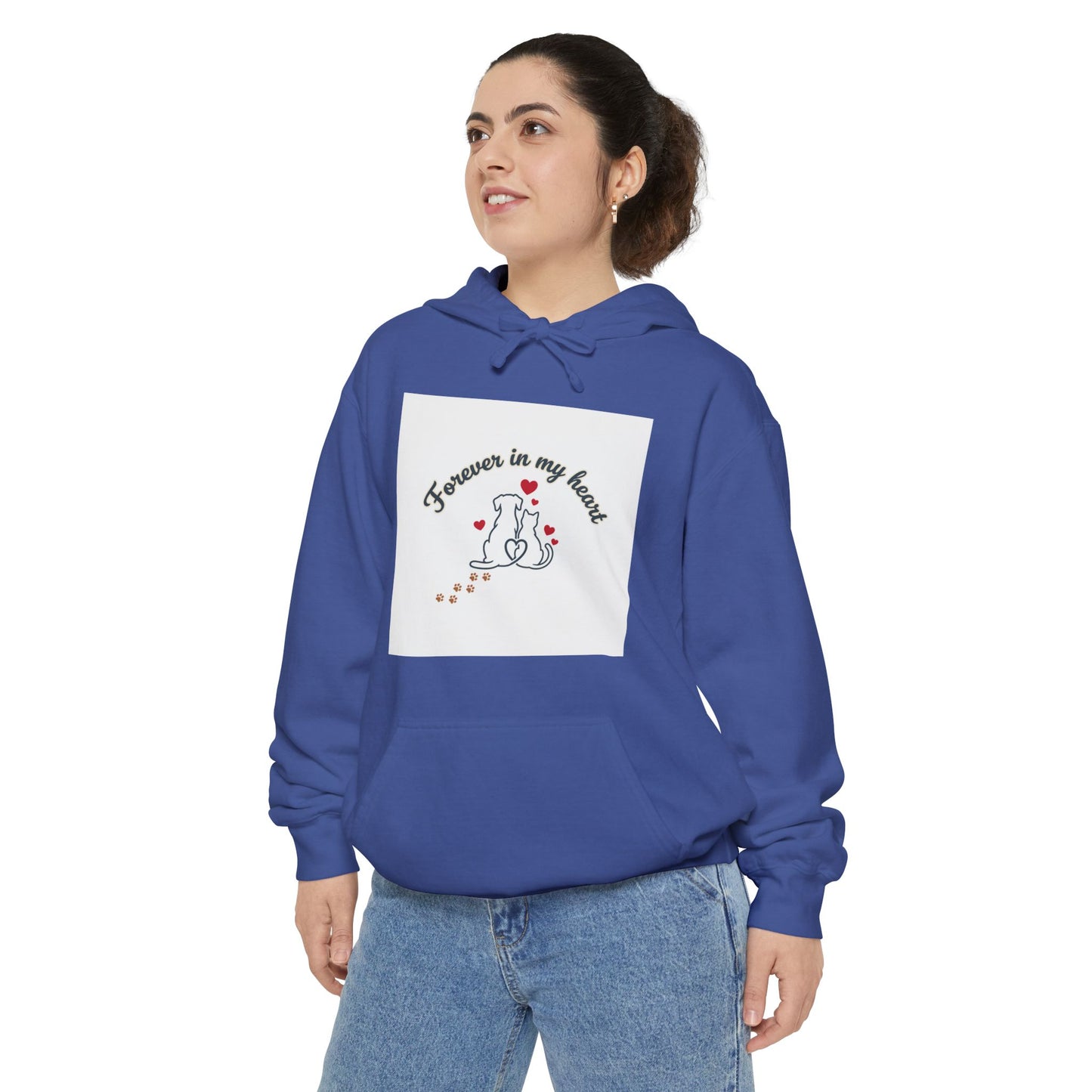 Forever In My Heart Cat Hoodie — Memorial Pet Lover Graphic Hoodie